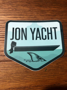 Jon Yacht Tailer sticker 4"