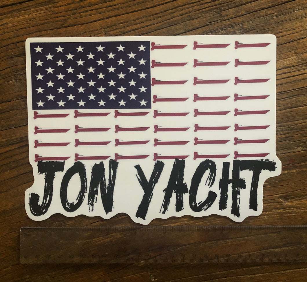 8.5” wide Jon Yacht Flag